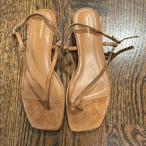 Reformation Tan Suede Sandals